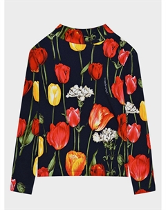 Толстовка с принтом "тюльпаны" Dolce&gabbana