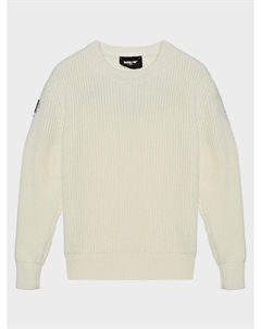 Джемпер с интарсией логотипа на спине, белый Barrow