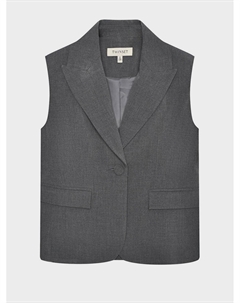 Жилет с лацканами, серый Twinset