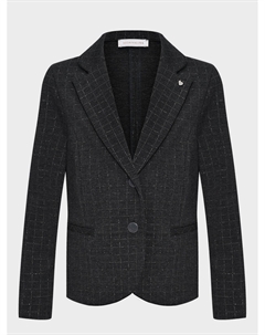 Пиджак в блестящую клетку, серый Monnalisa