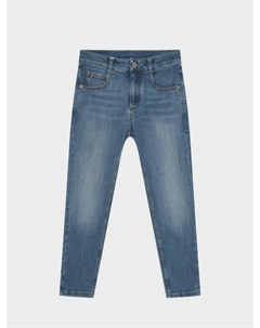 Синие выбеленные джинсы Brunello cucinelli