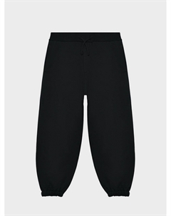 Брюки спортивные с принтом сердца и логотипом, черные Dsquared2