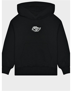 Толстовка-худи с лого, черная Msgm
