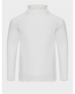 Водолазка лапша с волнистой отделкой, белая Il gufo