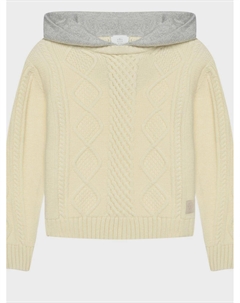 Джемпер в крупную вязку с серым капюшоном Eleventy