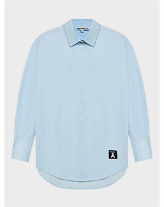 Рубашка с лого, голубая Patrizia pepe
