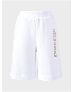 Трикотажные шорты с лого из стразов Missoni