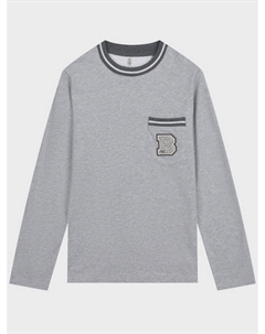 Серая толстовка с лого на кармане Brunello cucinelli