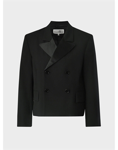 Пиджак двубортный с вышитым лого Mm6