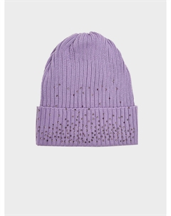 Шапка со стразами, лиловая Regina
