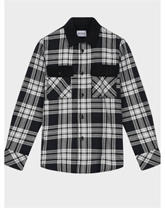 Рубашка в клетку с накладными карманами Bikkembergs