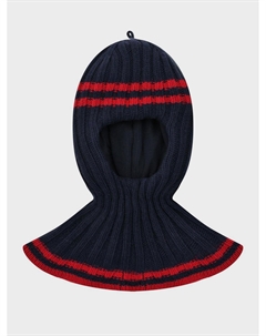 Шапка-шлем с красными полосками, синяя Chobi