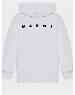 Толстовка-худи с лого, белая Marni