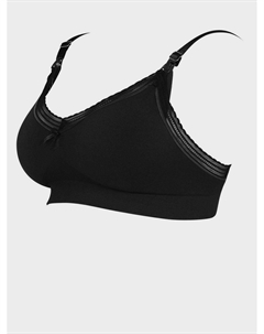 Бесшовный бюстгальтер для кормления Milk, черный Cache coeur