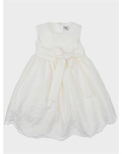 Кремовое платье с бантом Marlu