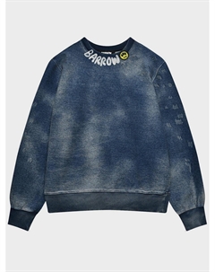 Свитшот оверсайз с потертым эффектом и логотипом, синий Barrow