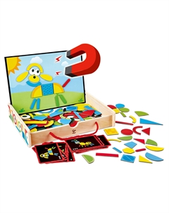 Магнитный конструктор в коробке "Веселый художник", 91 элемент Hape