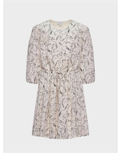 Платье на пуговицах с принтом лошадок, белое Stella mccartney