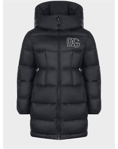 Стеганое пальто с капюшоном Dolce&gabbana
