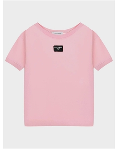 Футболка из хлопкового джерси с лого Dolce&gabbana