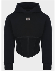 Толстовка-худи с корсетом Dolce&gabbana