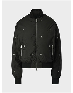 Куртка-бомбер с люверсами, черная Add