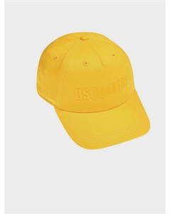 Бейсболка с лого в тон, желтая Dsquared2