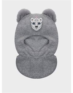Шапка-шлем с ушками, серая Chobi