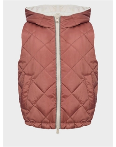 Жилет стеганый с капюшоном Brunello cucinelli