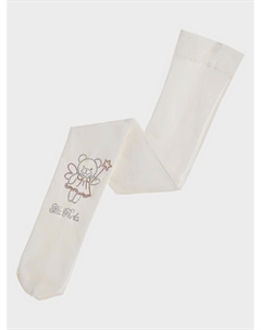 Кремовые колготки с декором "медвежонок фея" La perla