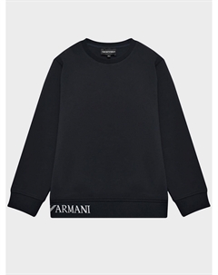 Свитшот с логотипом, темно-синий Emporio armani