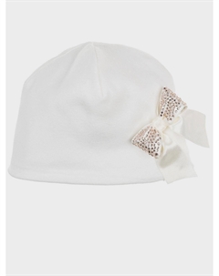 Шапка с бантом в стразах La perla