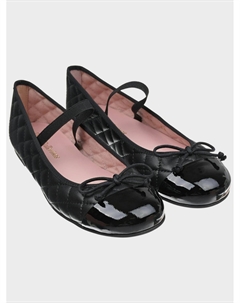 Черные стеганые туфли Pretty ballerinas