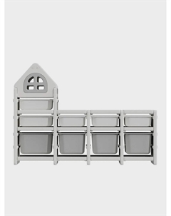 Стеллаж для игрушек Kids grey (9 ящиков) Unix kids