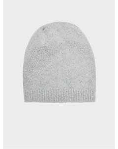 Шапка со стразами, серая Regina