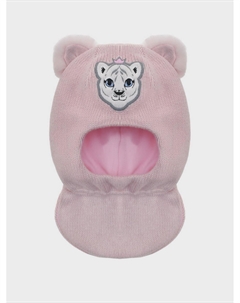 Шапка-шлем с ушками, розовая Chobi