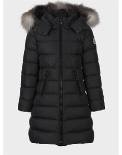 Пальто-пуховик графитового цвета Moncler