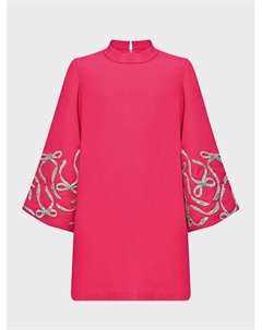 Платье с бантиками из страз на широких рукавах Maison ava