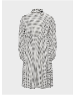 Платье в черный горошек, белое Philosophy di lorenzo serafini