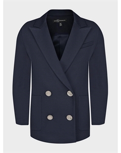 Синий двубортный пиджак оверсайз Dan maralex