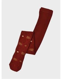Колготки с лого, бордовые Etro