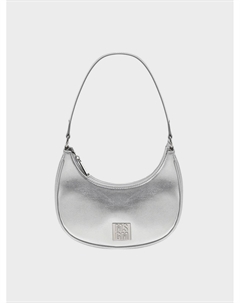 Сумка из эко-кожи, серебристая Msgm