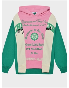 Толстовка-худи в стиле color block Msgm