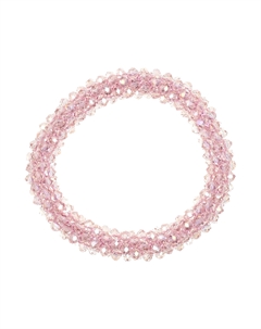 Резинка для волос с бисером, розовая Rena chris