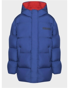 Синяя куртка с лого Dsquared2