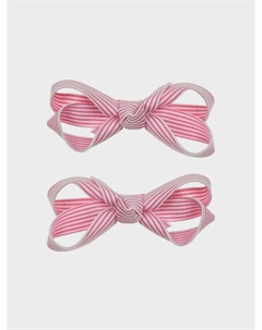 Зажим для волос в полоску темно-розовый, 2 шт Tais