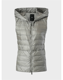 Жилет стеганый с капюшоном, серый Add