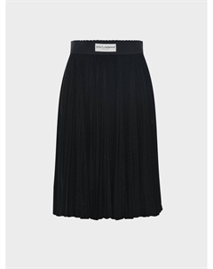Плисированная юбка с поясом на резинке Dolce&gabbana