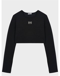 Укороченный топ с лого Dolce&gabbana