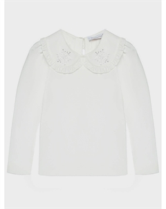 Толстовка с рюшами и снежинками на воротнике Monnalisa